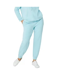 ellos Women's Drawstring Waist Fleece Sweatpants
