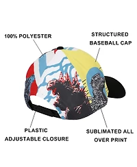Godzilla Men's Kanji All-Over Print Adult Baseball Cap