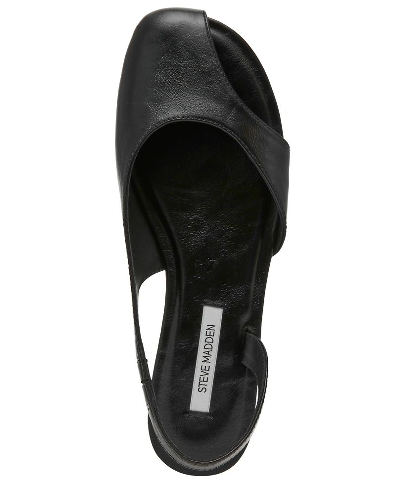 Steve Madden Women's Zest Slingback Chopout Toe-Holster Flats