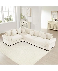 Streamdale Furniture Oversized Cloud Modular Sectional Couch, Convertible, Deep Seat