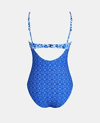 Cupshe Women's Tropical Ruching Underwire One-Piece Swimsuit