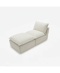 Streamdale Modern corduroy cloud sofa, freely combined, comfortable sitting experience.