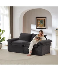 Streamdale Furniture Streamdale Modern corduroy cloud sofa