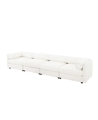 Streamdale Furniture Modular Sectional Sofa with Storage, White
