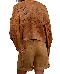 Free People Women's Frankie Washed Low-Rise Shorts