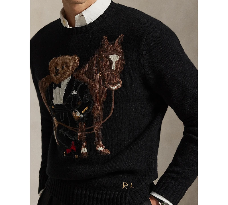 Polo Ralph Lauren Men's Bear Graphic Crewneck Sweater