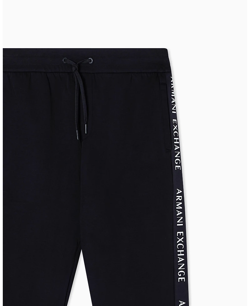 A|X Armani Exchange Men's Grosgrain Logo Fleece Pants