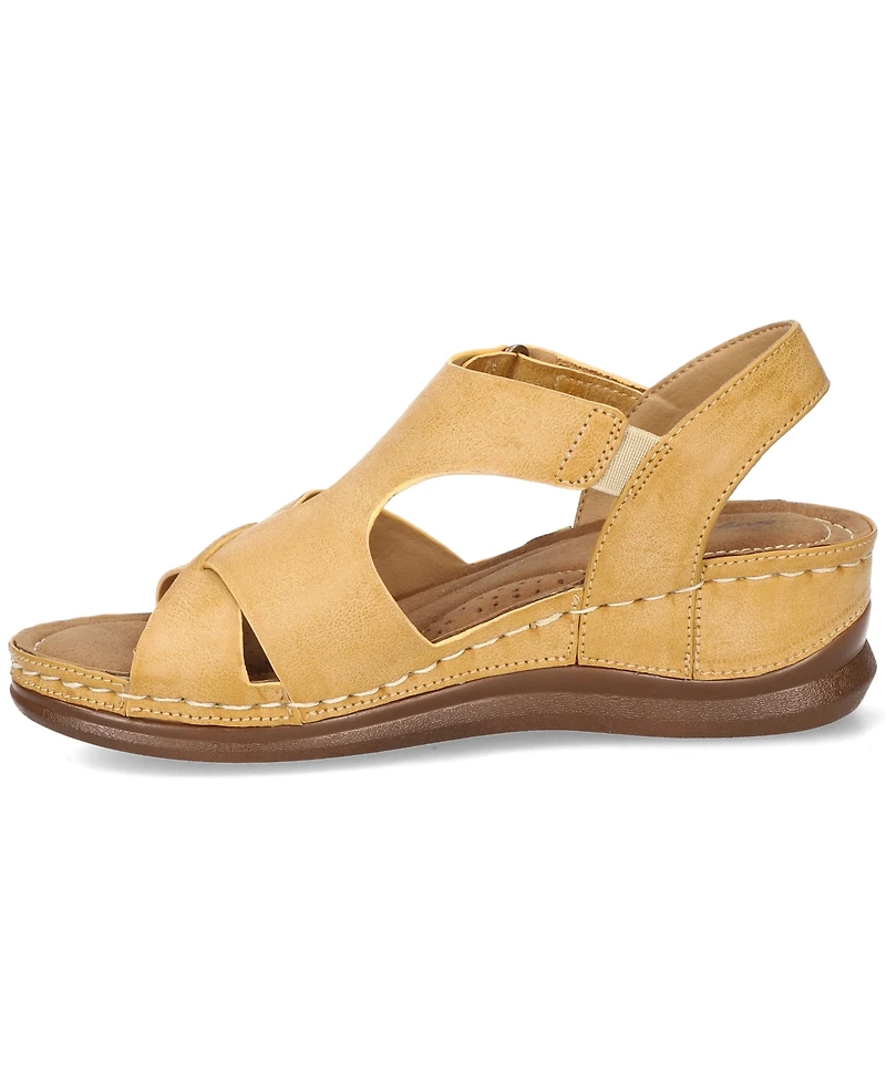 Easy Street Women's Lani Wedge Sandals