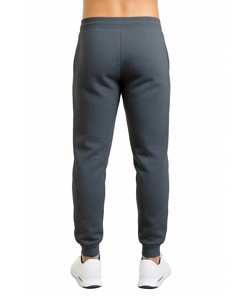 Blu Rock Men's Modern-Fit Heavyweight Jogger Sweatpants with Zipper Side Pockets