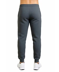 Blu Rock Men's Modern-Fit Heavyweight Jogger Sweatpants with Zipper Side Pockets