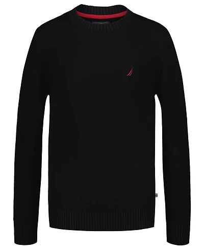 Nautica Boys' 8-20 J Class Solid Crew Sweater
