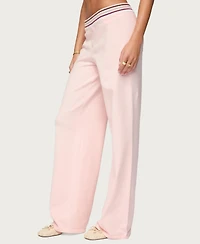 Edikted Women's Miya Stripey Knit Pants