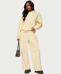 Edikted Women's Basic Girl Wide Leg Sweatpants