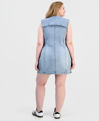 And Now This Trendy Plus Denim Mini Dress, Macy's Exclusive