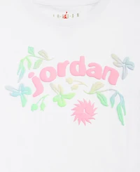 Jordan Girls' 7-16 Floral Basketball Graphic T-Shirt