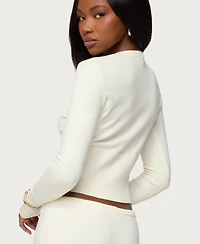 Edikted Women's Montanna Rib Knit Cardigan