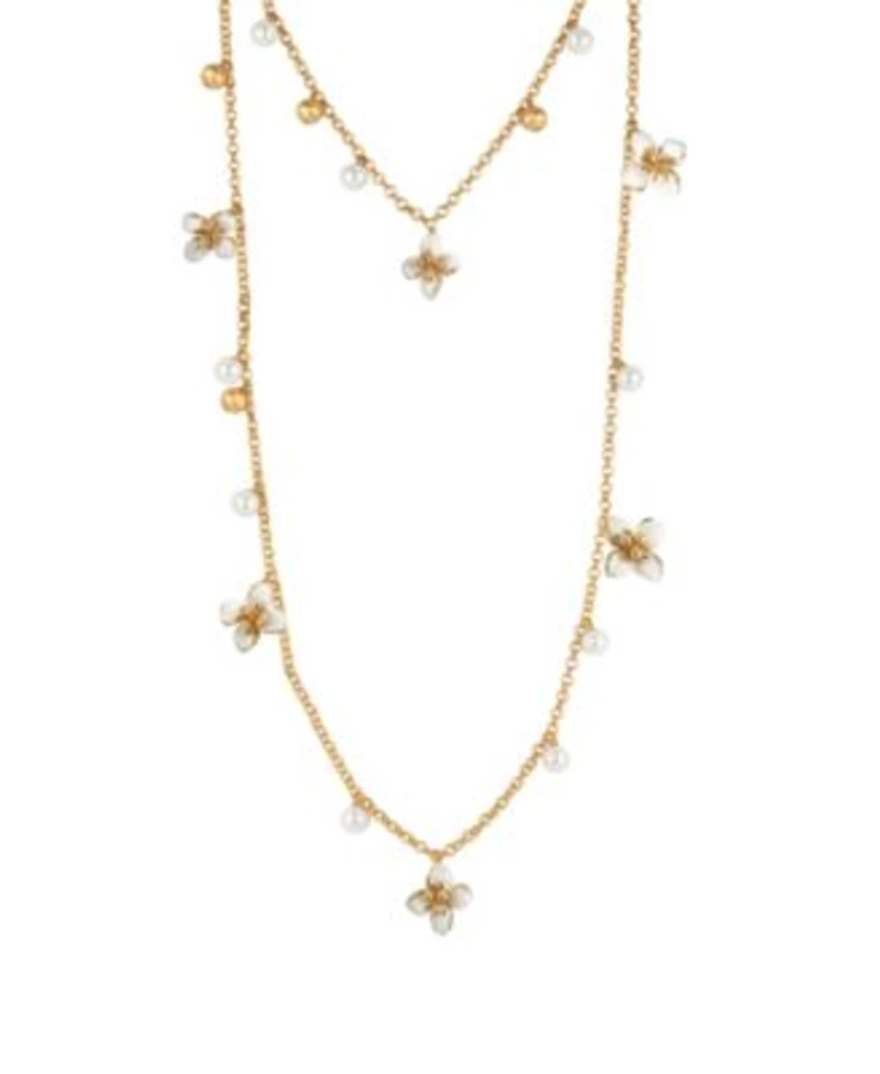 Retro Chic Iris Blossom Necklace