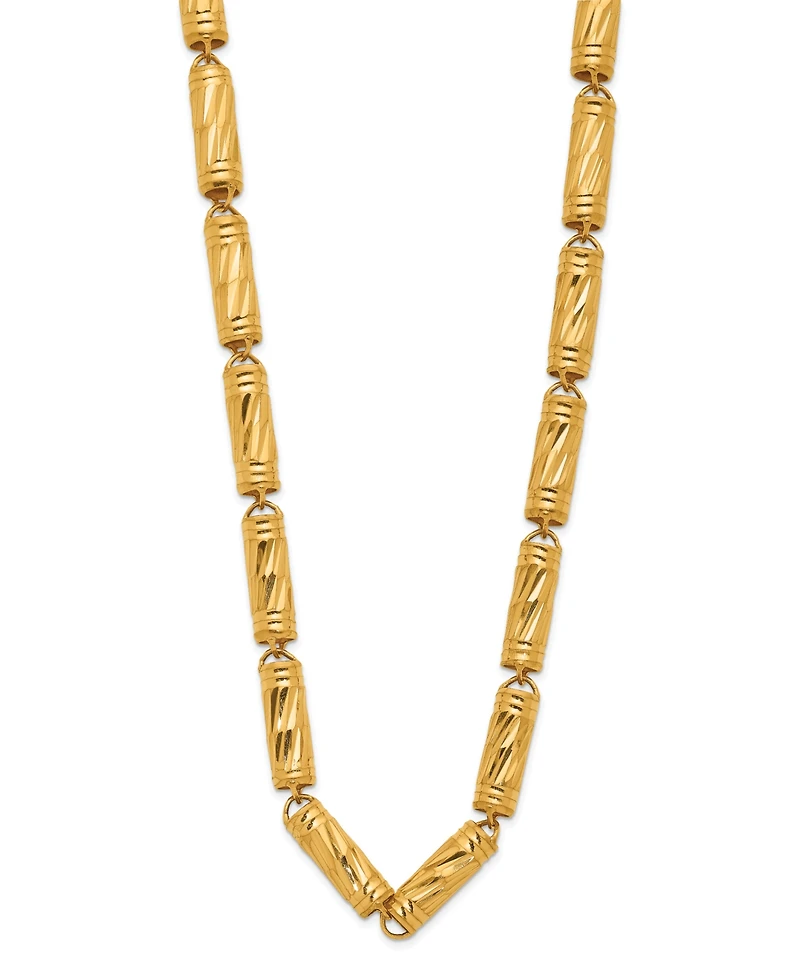 Macy's Bamboo Chain Necklace in 24K Yellow Gold