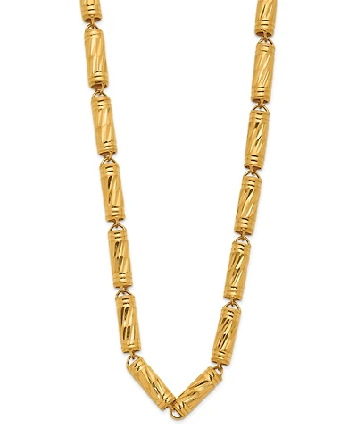 Macy's Bamboo Chain Necklace in 24K Yellow Gold