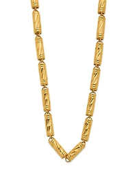 Macy's Bamboo Chain Necklace in 24K Yellow Gold