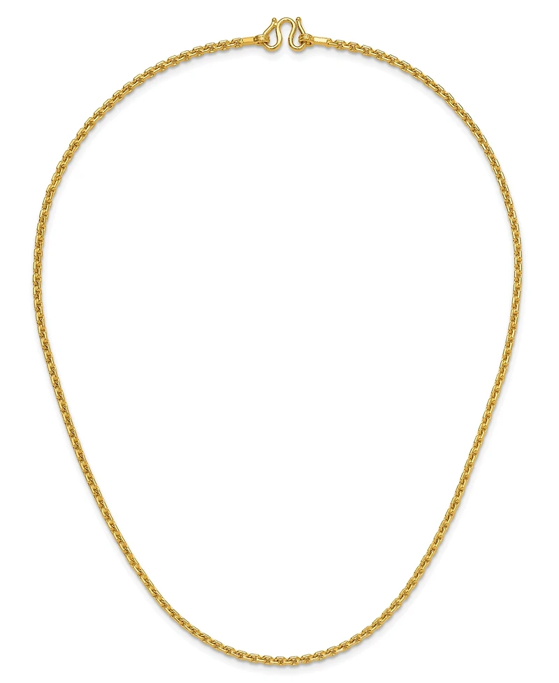 Macy's Cable Chain Necklace in 24k Yellow Gold