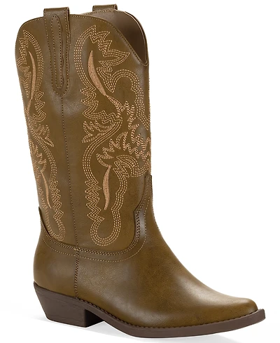 Wild Pair Women's Denise Block Heel Western Boots, Macy's Exclusive