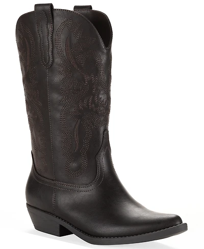 Wild Pair Women's Denise Block Heel Western Boots, Macy's Exclusive