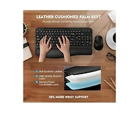 risokeys Wireless Keyboard and Mouse Combo - 2.4G Cordless Set for Computer, Laptop, Pc