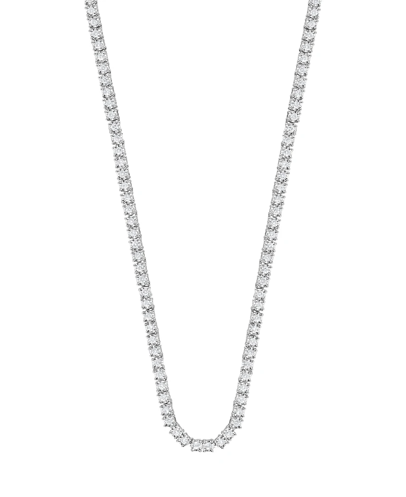 Macy's Diamond (3 ct. t.w.) Necklace in Sterling Silver