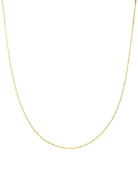 Macy's Solid Box Chain Necklace in 14K Yellow Gold