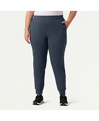 Jaanuu Women's Rubi 6-Pocket Slim Knit Scrub Jogger