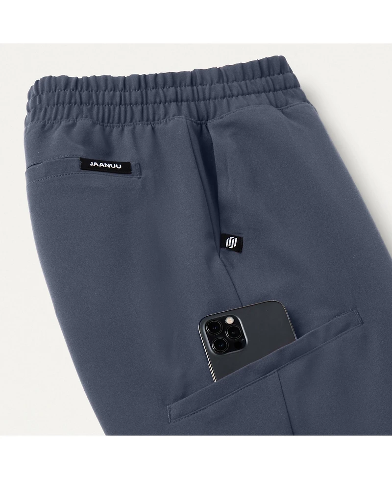 Jaanuu Women's Jace 7-Pocket Skinny Scrub Jogger