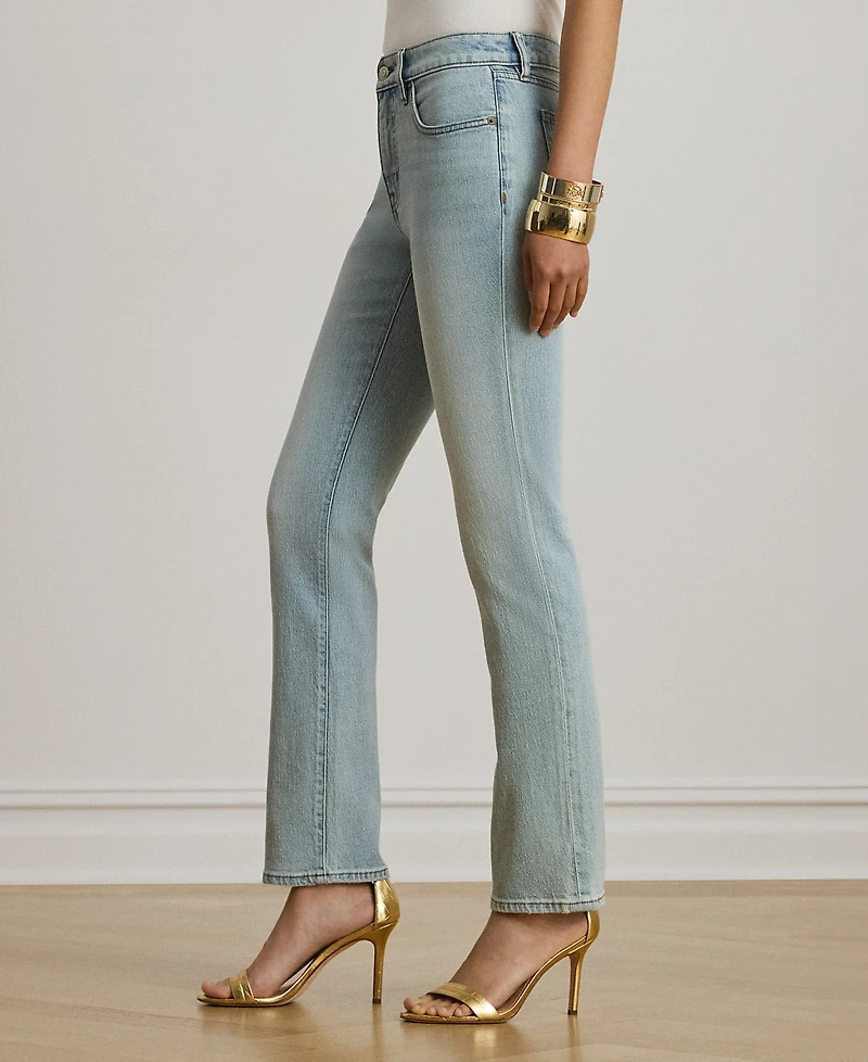Lauren Ralph Petite Mid-Rise Straight Ankle Jeans