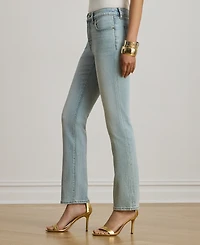 Lauren Ralph Petite Mid-Rise Straight Ankle Jeans