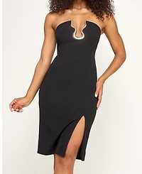 Seni & Cade Juniors' Strapless Midi Dress