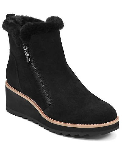 Easy Spirit Women's Jane Round Toe Wedge Booties
