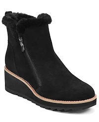 Easy Spirit Women's Jane Round Toe Wedge Booties