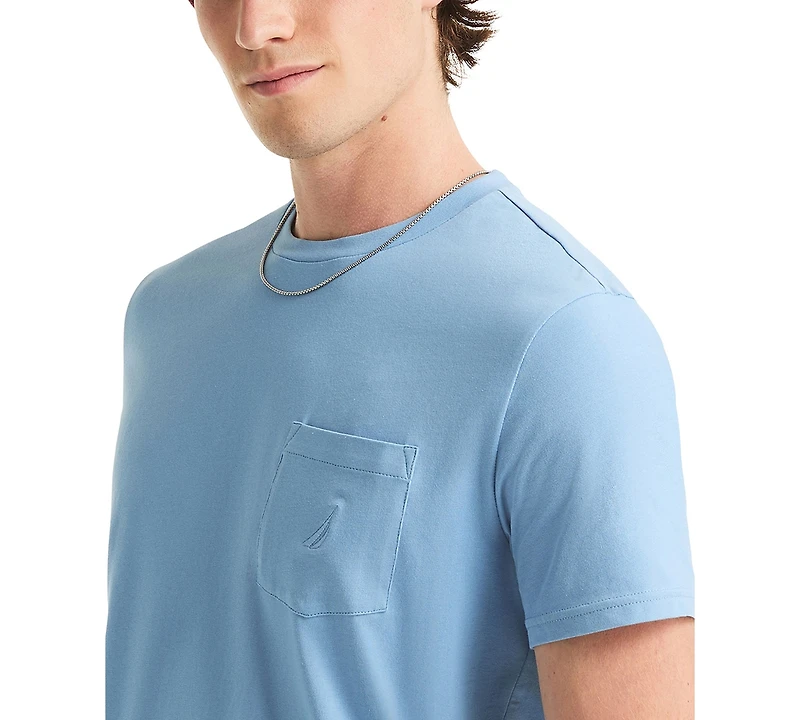 Nautica Men's Classic-Fit Solid Crew Neck Pocket T-Shirt