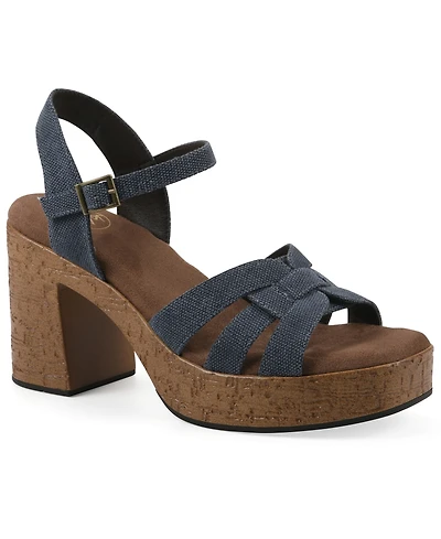 White Mountain Women's Barista Platform Sandal