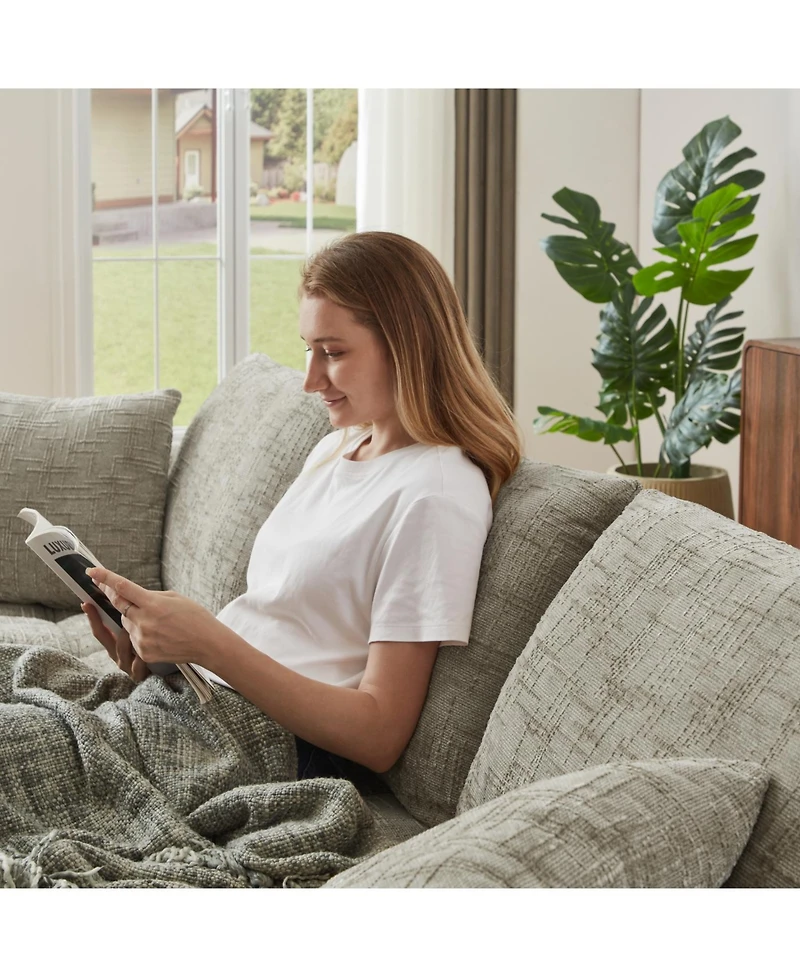 Streamdale Chenille L-Shape Luxury Sectional Oversized Sofa Sleeper Couch