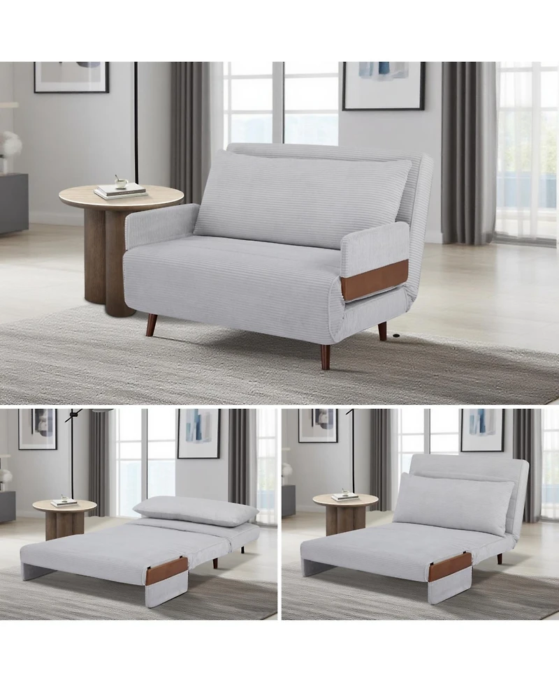 Streamdale Furniture Sven Sofa Bed - 3-in-1 Convertible Chair Sleeper Sofa