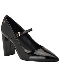 Tommy Hilfiger Women's Aveniz High Block Heel Mary Jane Pumps