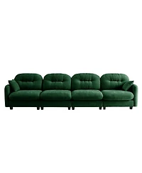 Streamdale Furniture Streamdale Four-Seater Modular Chenille Sectional Couch with Pillows, Green