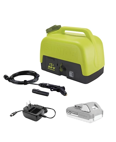 Sun Joe 24V Ionmax Cordless Sink/Shower Spray Washer Kit with Battery, WA24C-lte