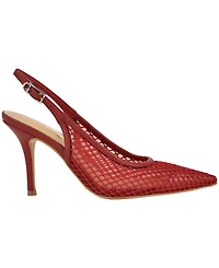 Guess Women's Pandy Mesh Pointed Toe Slingback Stiletto Pumps