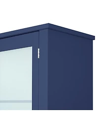 Streamdale Furniture Traditional Buffet with Hutch, Large Kitchen Pantry Storage Cabinet