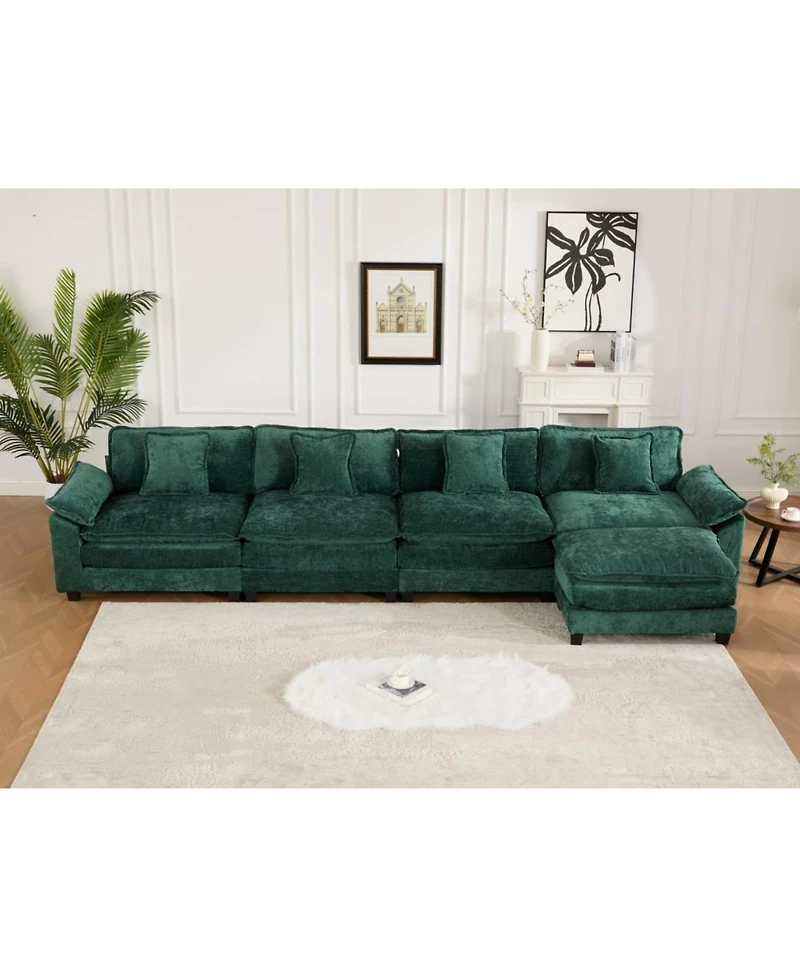 Streamdale Furniture Streamdale Cloud Couch: Flexible, Modular Chenille Sofa for Ultimate Comfort