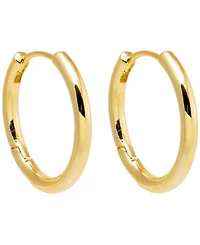 by Adina Eden Solid Thin Rounded Gold-Plated Hoop Combo Set Earring