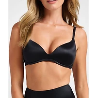 Siella Women's Wireless Support Smooth Satin Luxe Lift Padded Bra