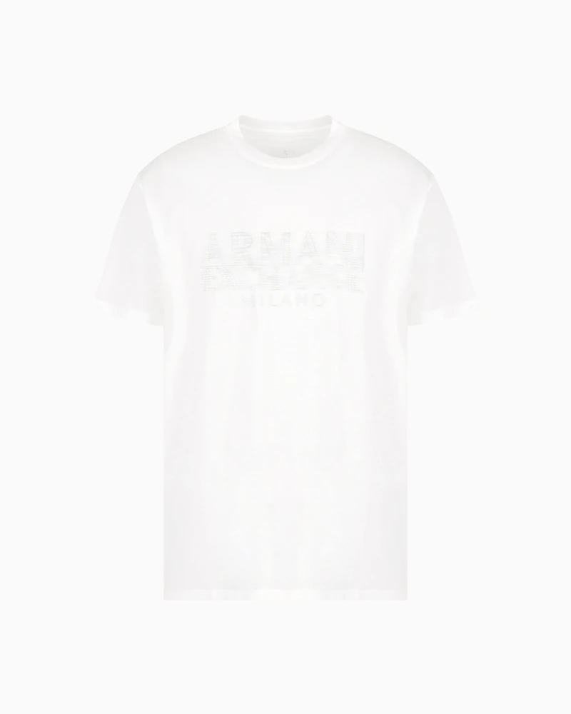 A|X Armani Exchange Men's Stud Text Logo T-Shirt